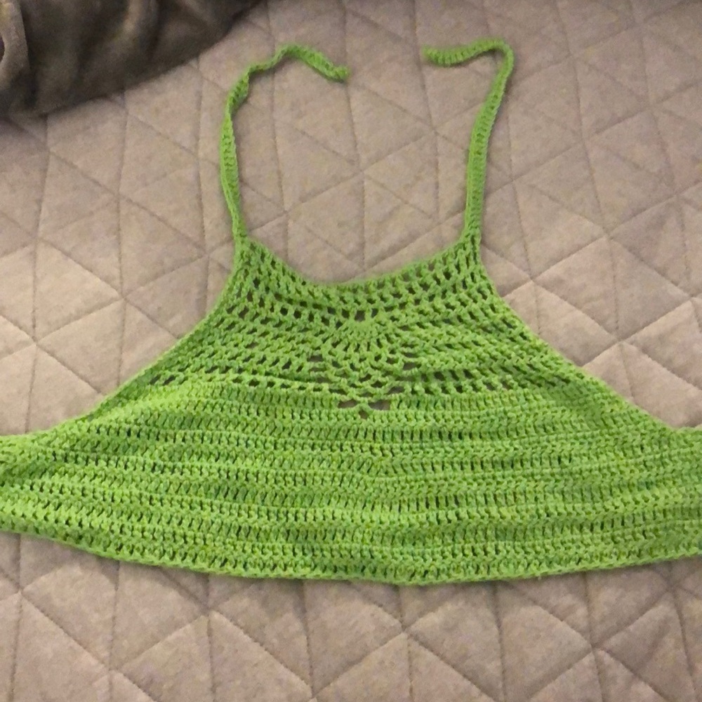 Crotchet crop top/ bikini top